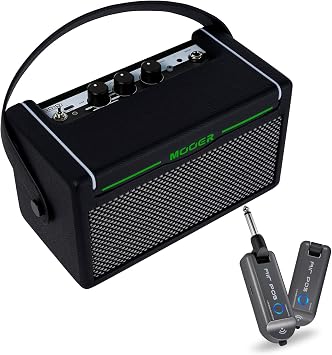 نظام جيتار لاسلكي MOOER Air P05 قم بتوصيله بمضخم الصوت الذكي SD10i Stereo، وتدرب على التأثيرات المتعددة، وآلة الطبل الحلقية