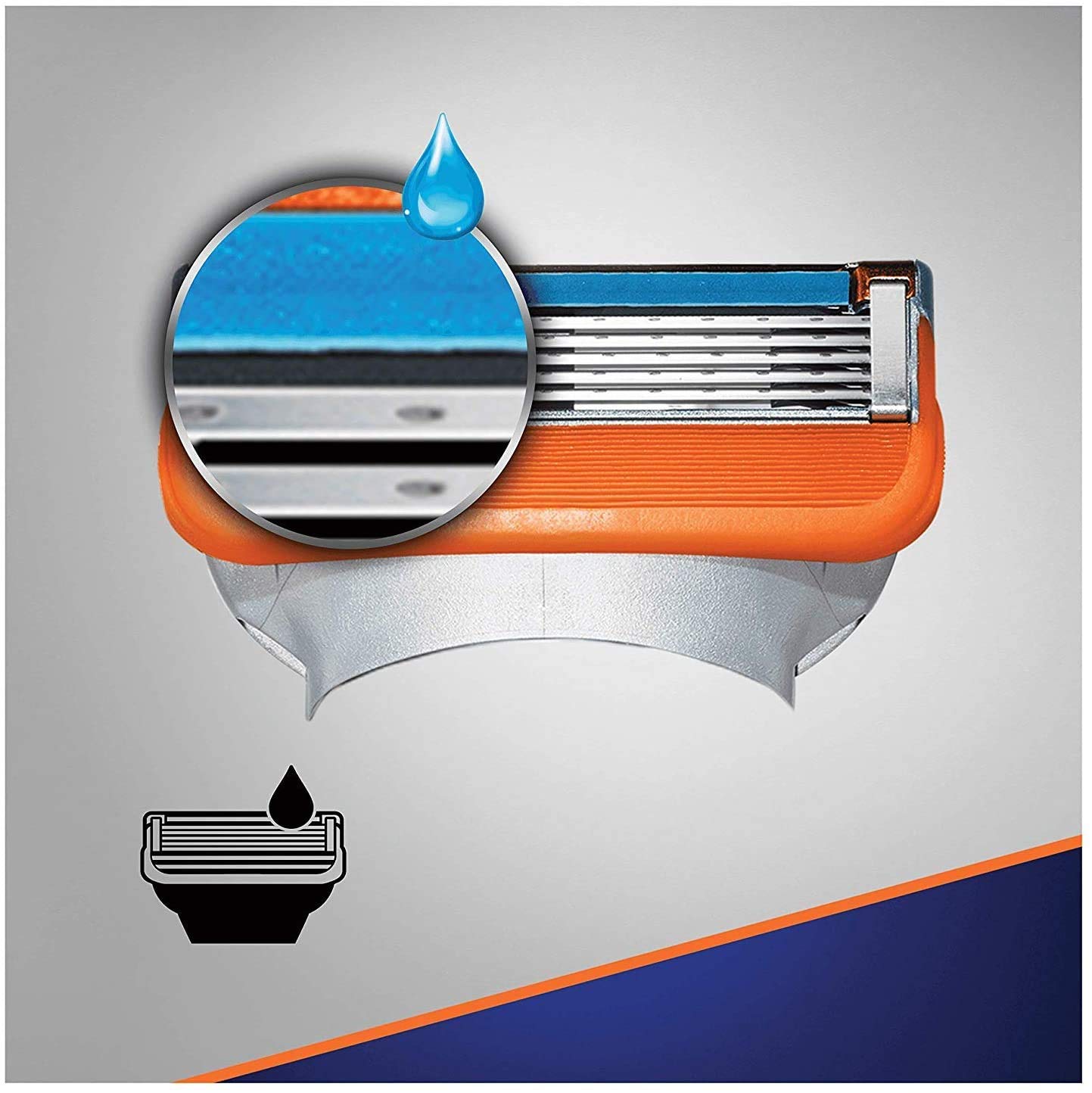 Gillette Fusion 5 Rasierklingen mit Trimmer für Präzision und Gleitbeschichtung, 14 Ersatzklingen
