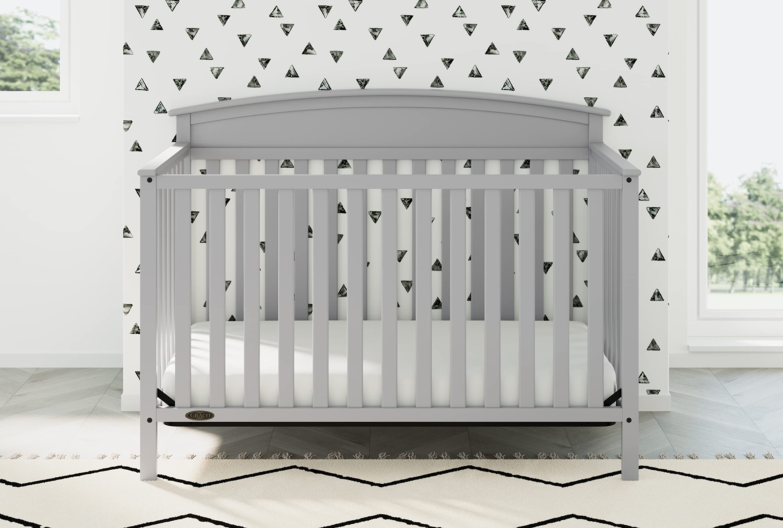 Graco Benton 5in1 Convertible Crib (Pebble Gray) GREENGUARD Gold