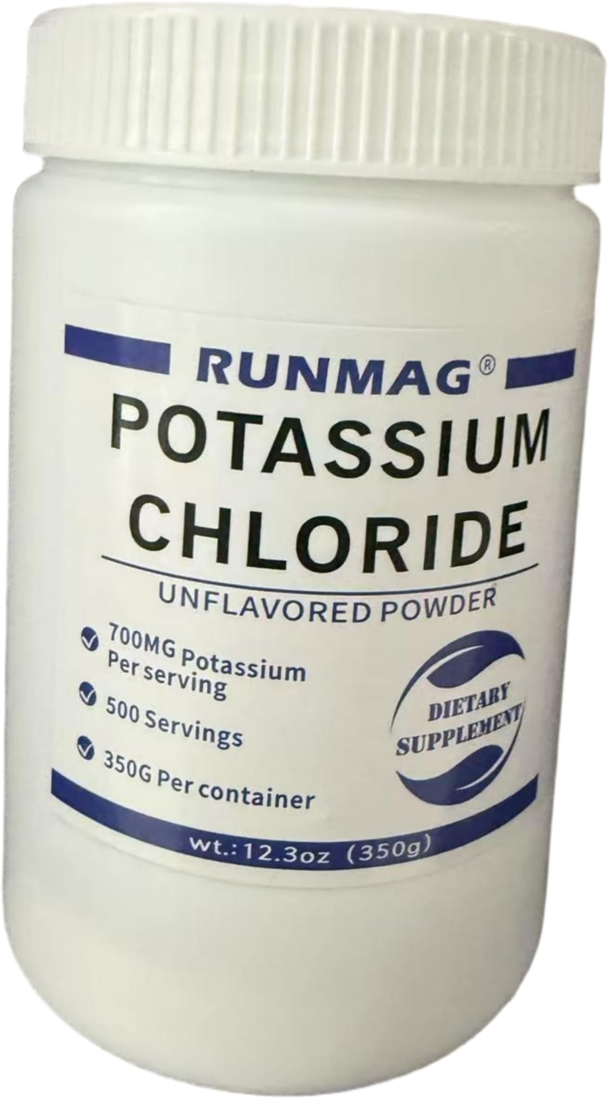 Potassium Chloride Powder - Salt Substitute 350g per Container