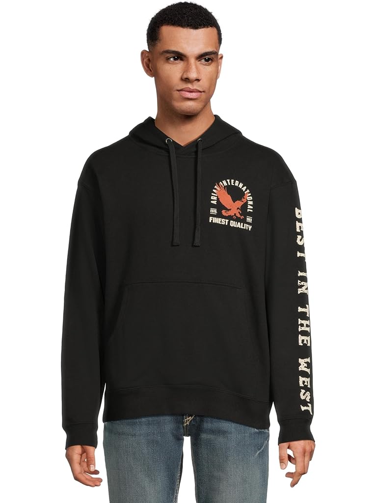 Black Ariat Eagle Large Hoodie