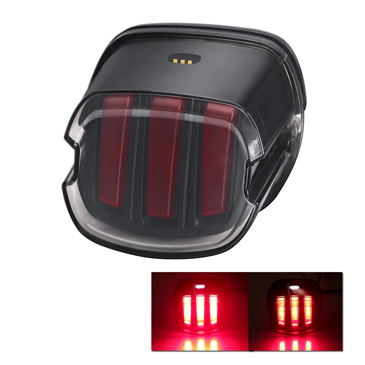 Feux Arrière LED KEEPDSGN Pour Moto - Frein, Clignotants, Plaque | Harley Sportster, Dyna, Road King