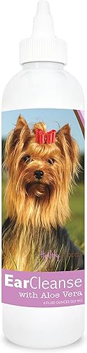 Healthy Breeds - Limpiador de oídos con aloe vera - Formulado por veterinarios para desodorizar, limpiar, secar y acidificar el canal auditivo -