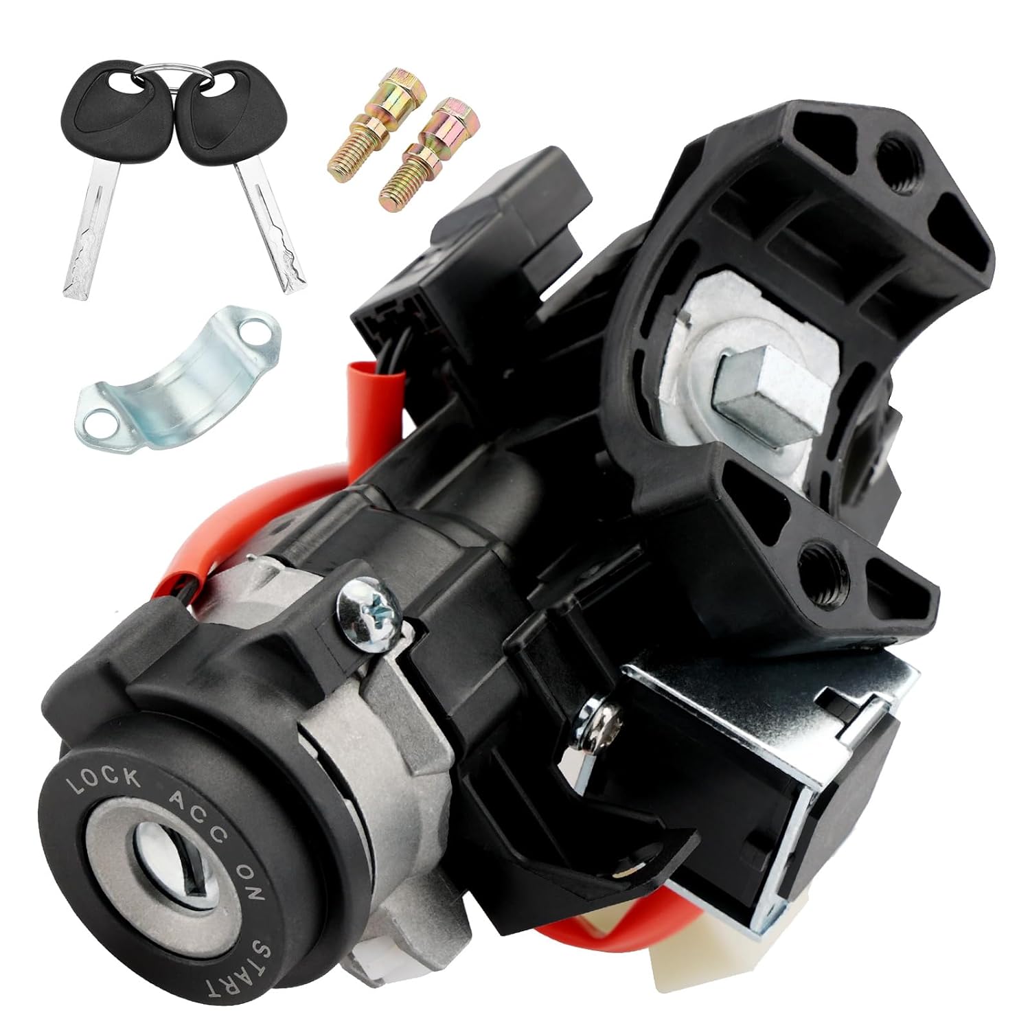 Ignition Assembly, Lock Cylinder Switch & Cylinder Housing, with Keys, Compatible with 2021-2023 Kia Rio, Replaces# 81900-H9G00