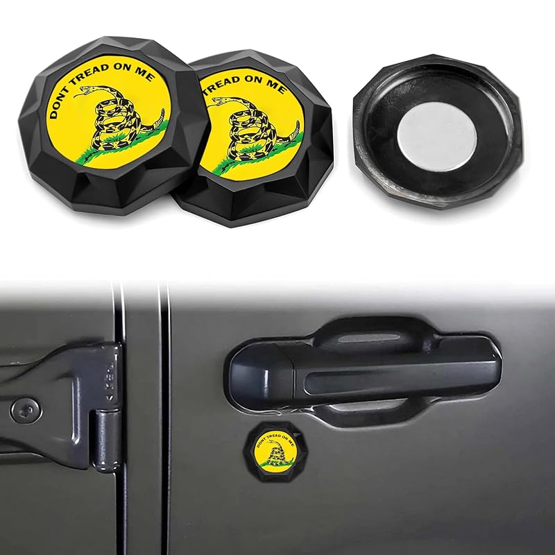 Tampas magnéticas para fechadura de porta Jeep Wrangler JL e Jeep Gladiator JT YellowSnake