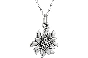 Intricate Floral Edelweiss Necklace Collection