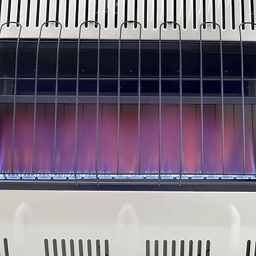 Miniatura 6 de Mr Heater 30000 BTU - Calentador de propano de llama azul para interiores con termostato para espacios de hasta 750 pies cuadrados, color blanco