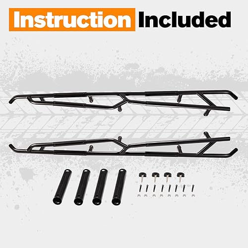 Miniatura 9 de HAKA TOUGH Deslizadores de rocas para Can Am Maverick X3 2017-2022 Nerf Bars para Maverick x3 Accesorios Tree Kickers Revestimiento anticorrosión