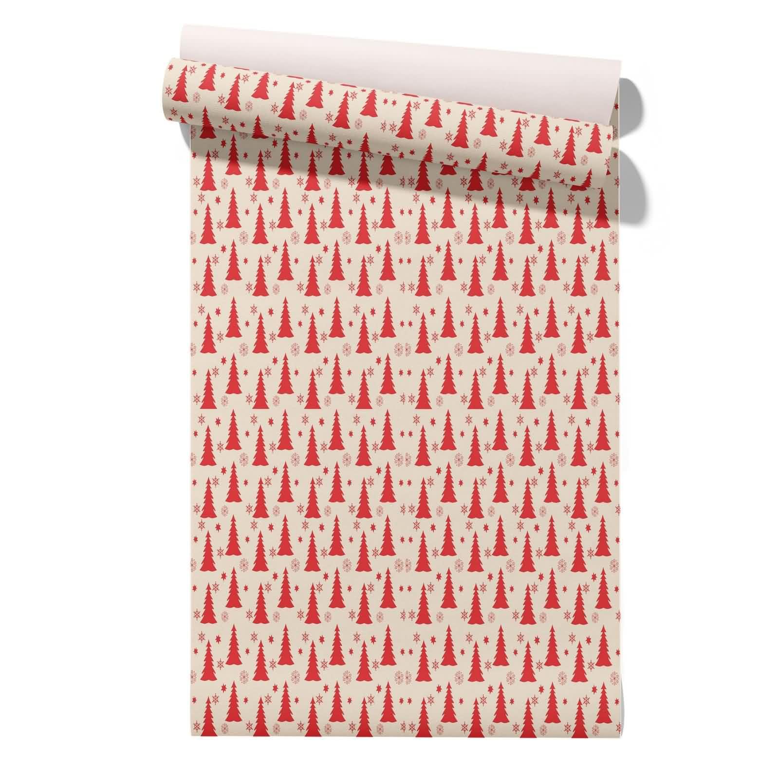 Cevan Style 8 Wallpaper Bedroom Drawer Liner Christmas Festive Atmosphere Living Feature Rolls Of Self Adhesive Red Peel And Stick Wallpaper For Furniture Renovation 45X500cm