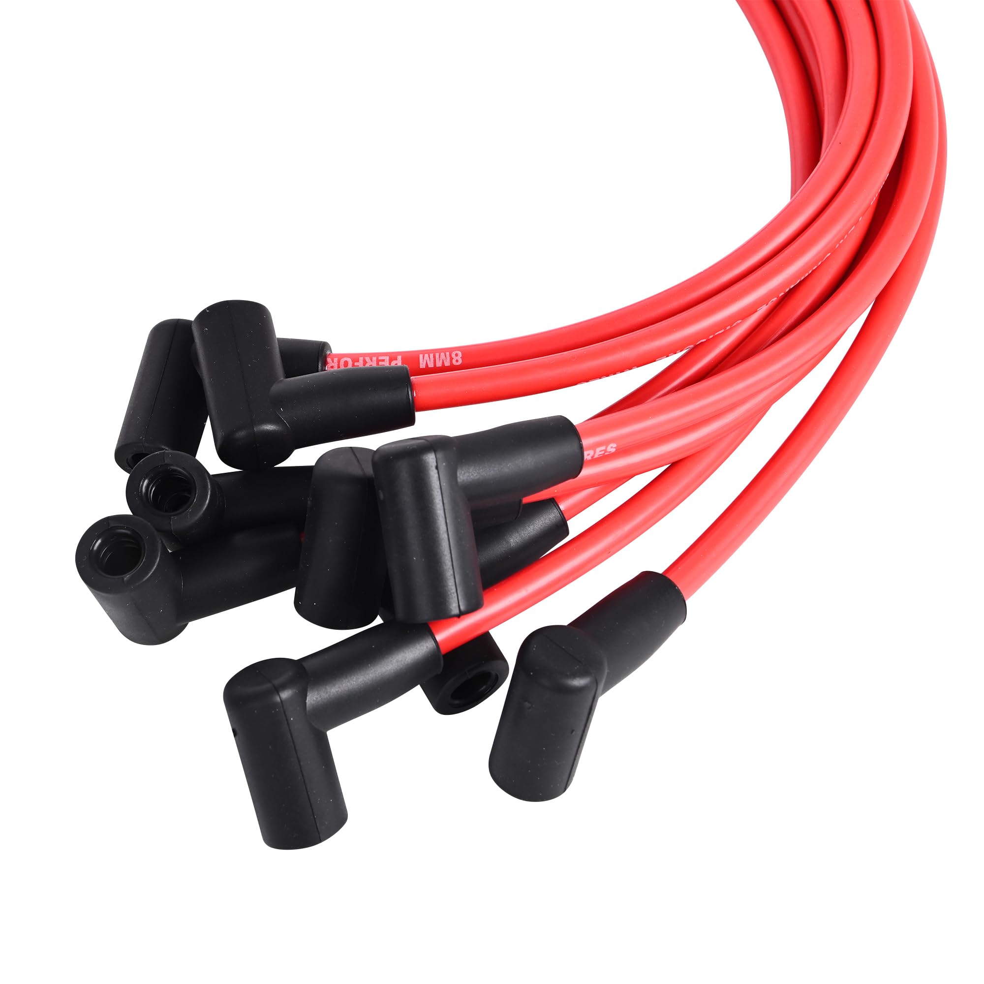 Amazon.com: RLP Silicone Spark Plug Wires Set 8.0mm Red