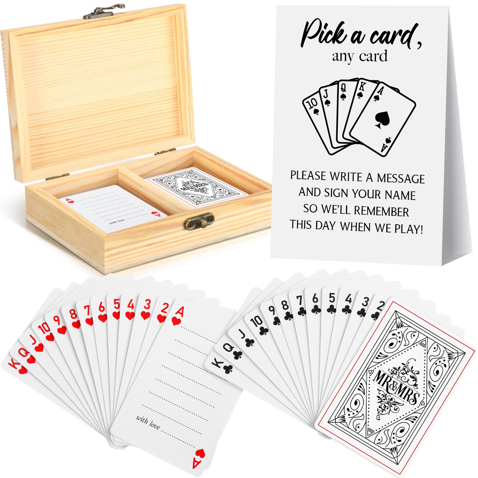 Photo 1 of AceOrbit Wedding Guest Book Playing Cards Set