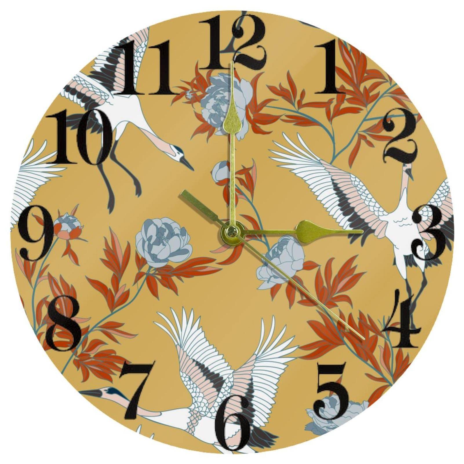 Horloge murale japonaise blanche pour la décoration zen de votre cuisine