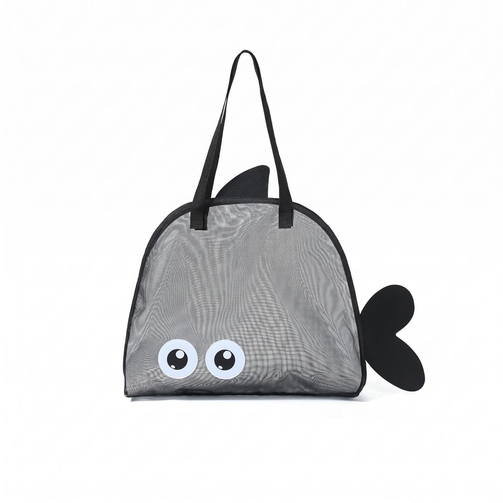 Marine Animal Beach Tote Quick-Water-Shedding Beach Storage Tote Breathable Zippered Marine Animal Bag for Sand Activities Black|Clothing Shoes & Accessories| Womens Handbags & Bags-image-22