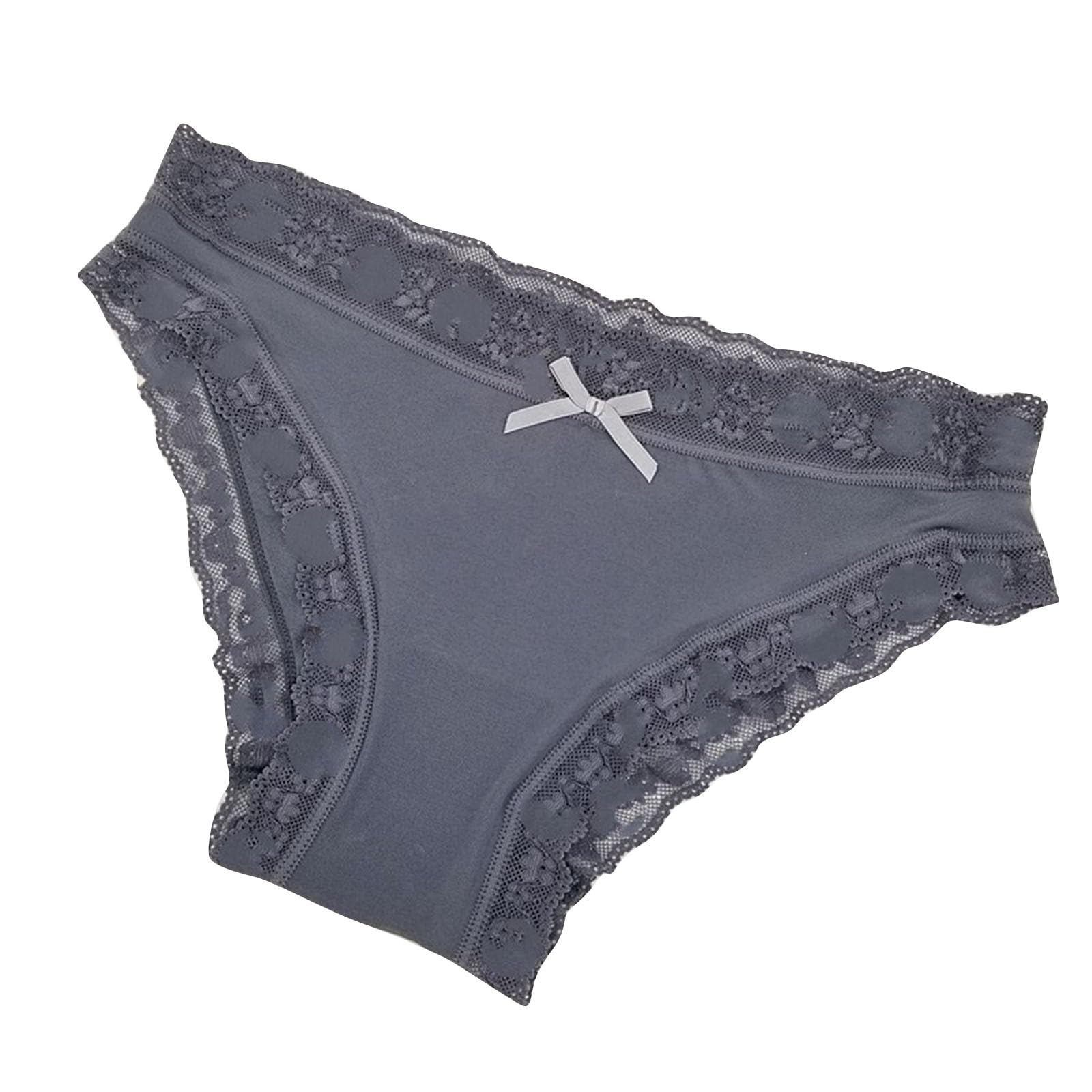 Bikini Briefs for Womens Lace Underwear Panties Breathable Cotton Tummy Control High Waist Stretch Panty Underpant
