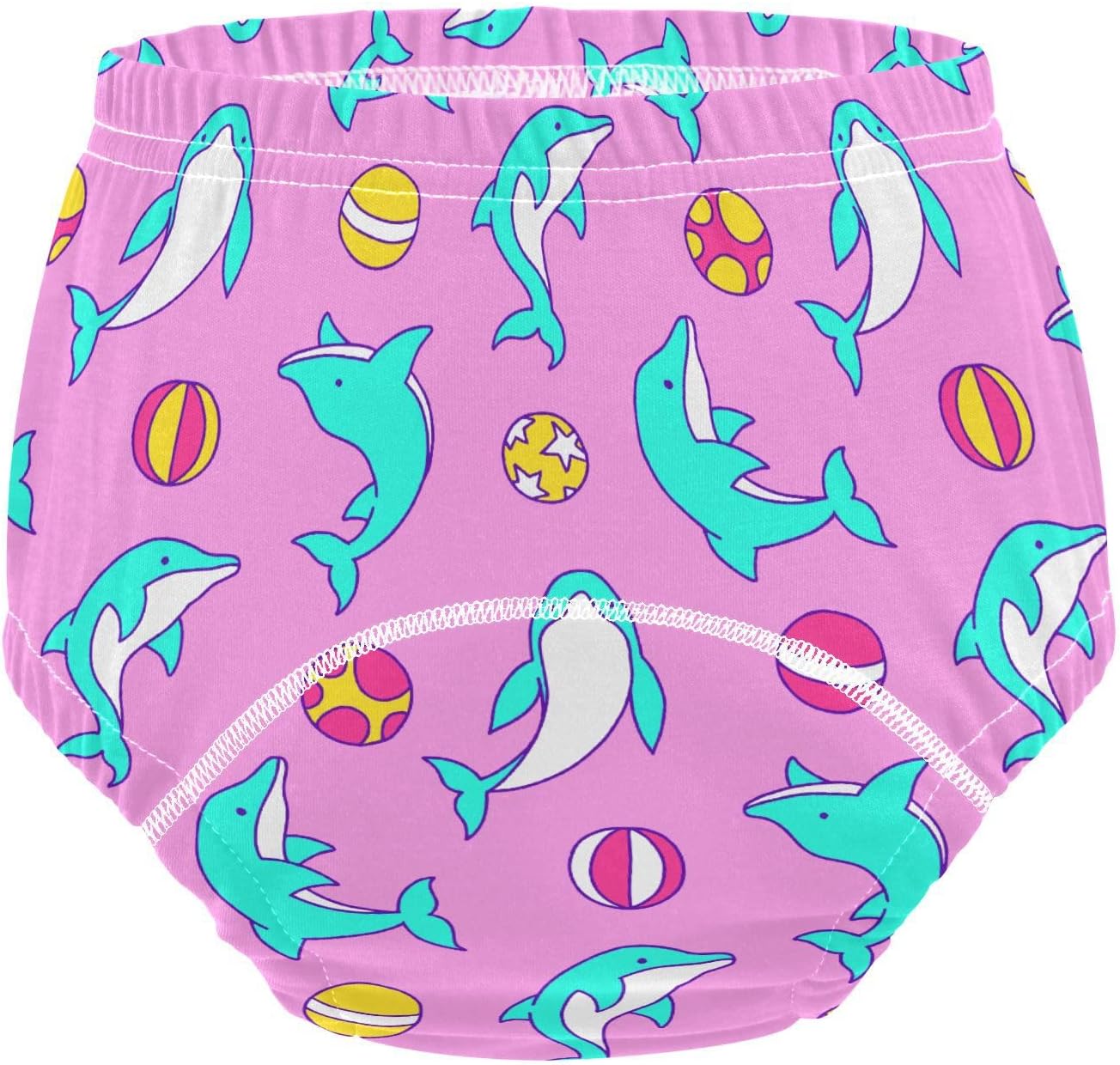 Toddler Potty Training Underwear Dolphins Cotton Absorbent Soft Baby Girl Boy Toilet Training Pants 5T