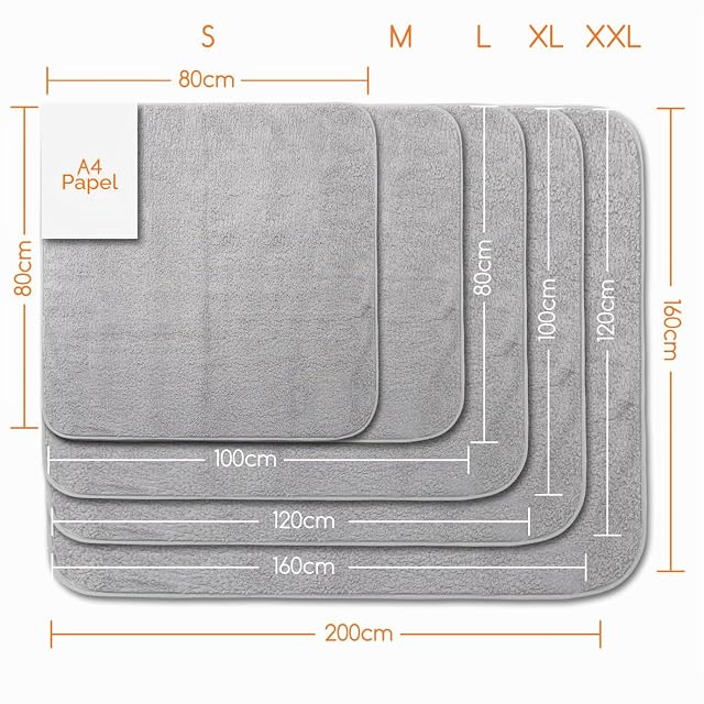 Foto 7 de 7 de Nobleza Manta Suave de Felpa para Perros Gatos y Otras Mascotas Lavable Color Gris Claro 200 * 160cm