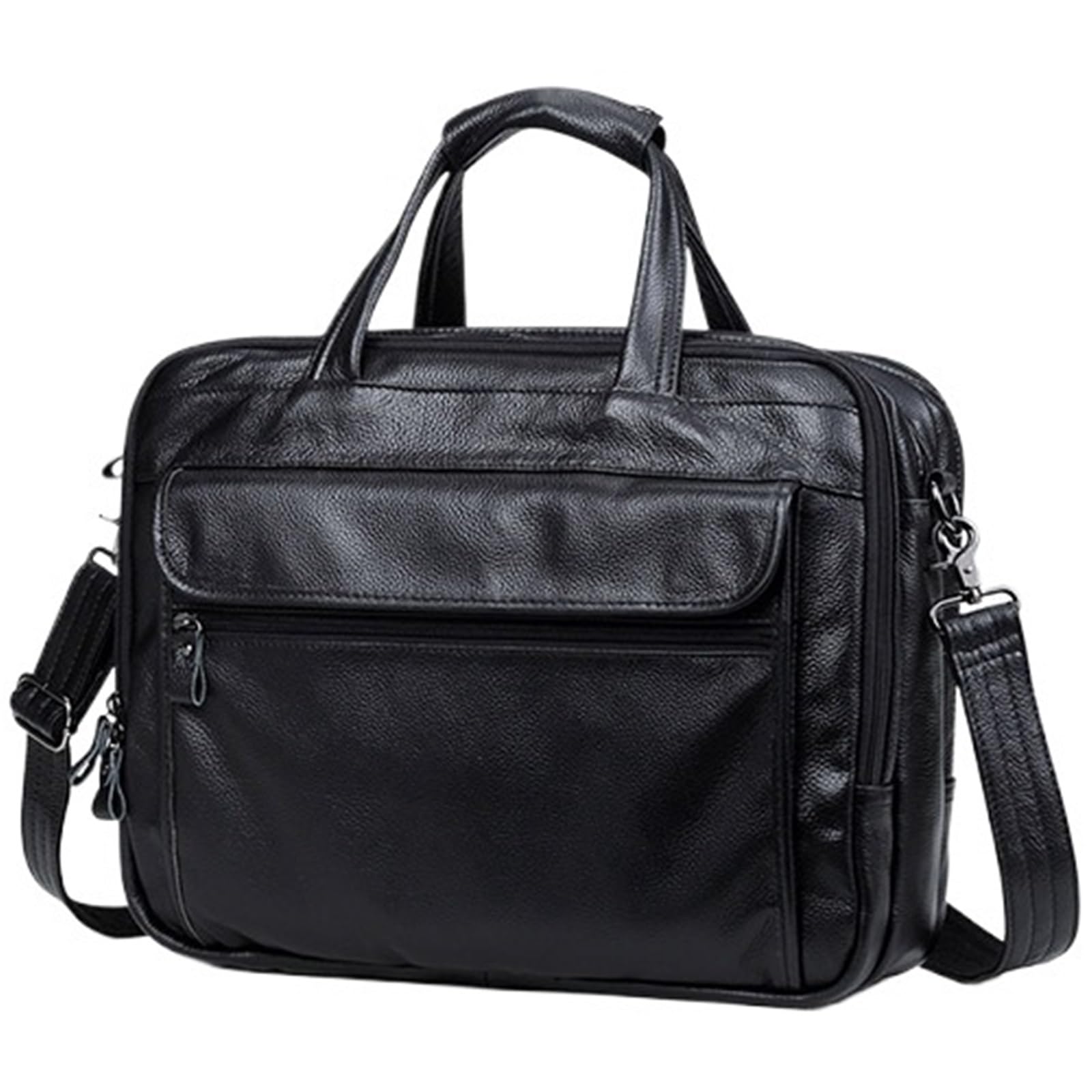 Valigetta 24 Ore Uomo Borsa da ufficio uomo in pelle lavoro casual viaggio Borse a tracolla for laptop 15,6 pollici Valigetta