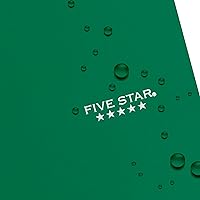 Vista 6 de Five Star Spiral Notebook + Study App, 5 Subject, College Ruled Paper, 8-1/2" x 11", 200 Sheets, Fights Ink Bleed, Water Resistant Cover, Forest