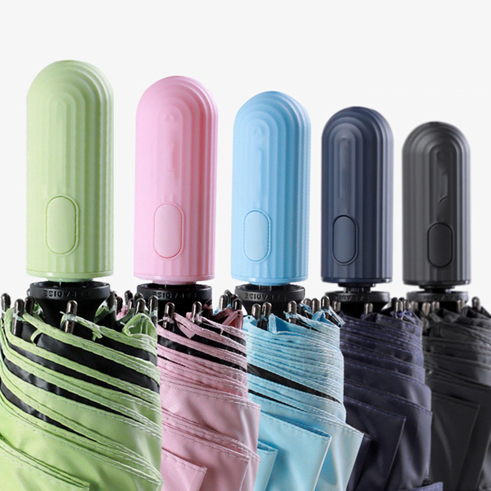 Parapluie de voyage parapluies automatique à vent, parapluie UV Sunlla parapluie compacte auto ouvert et ferme, étanche et 99,9% de protection UV parasol avec revêtement anti-UV noir