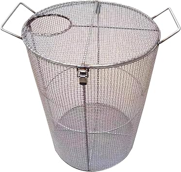 Sump Pump Protection Cover 5mm Mesh Water Pump Barrier Cover Stainless Steel Pond Pump Filter Cover Anti-Clogging Rust-Proof for Most Pumps Septic Tanks Farm IrrigatioSize25x60cm/9.8"x23.6",ColorA