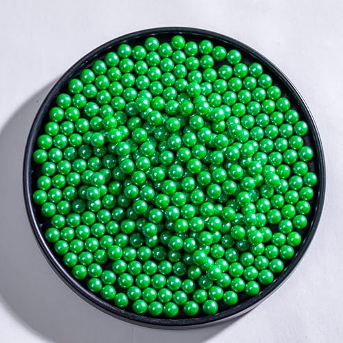 Miniatura 2 de Gránulos verdes de Navidad para decoración de pasteles, 4.6 onzas, perlas comestibles, chispas de galletas, perlas de azúcar, perlas comestibles