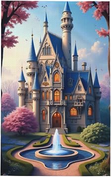 Kitchen Towels - Soft Modern Castle Beige Print No.55 Quick Drying Dish Towels for Kitchen Drying, Absorbent Hand Towel for Kitchen Decor with Lanyard