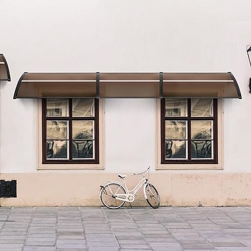 Miniatura 4 de MCombo - Toldo de policarbonato para ventana de exterior de 116 pulgadas, 78 pulgadas, 39 pulgadas