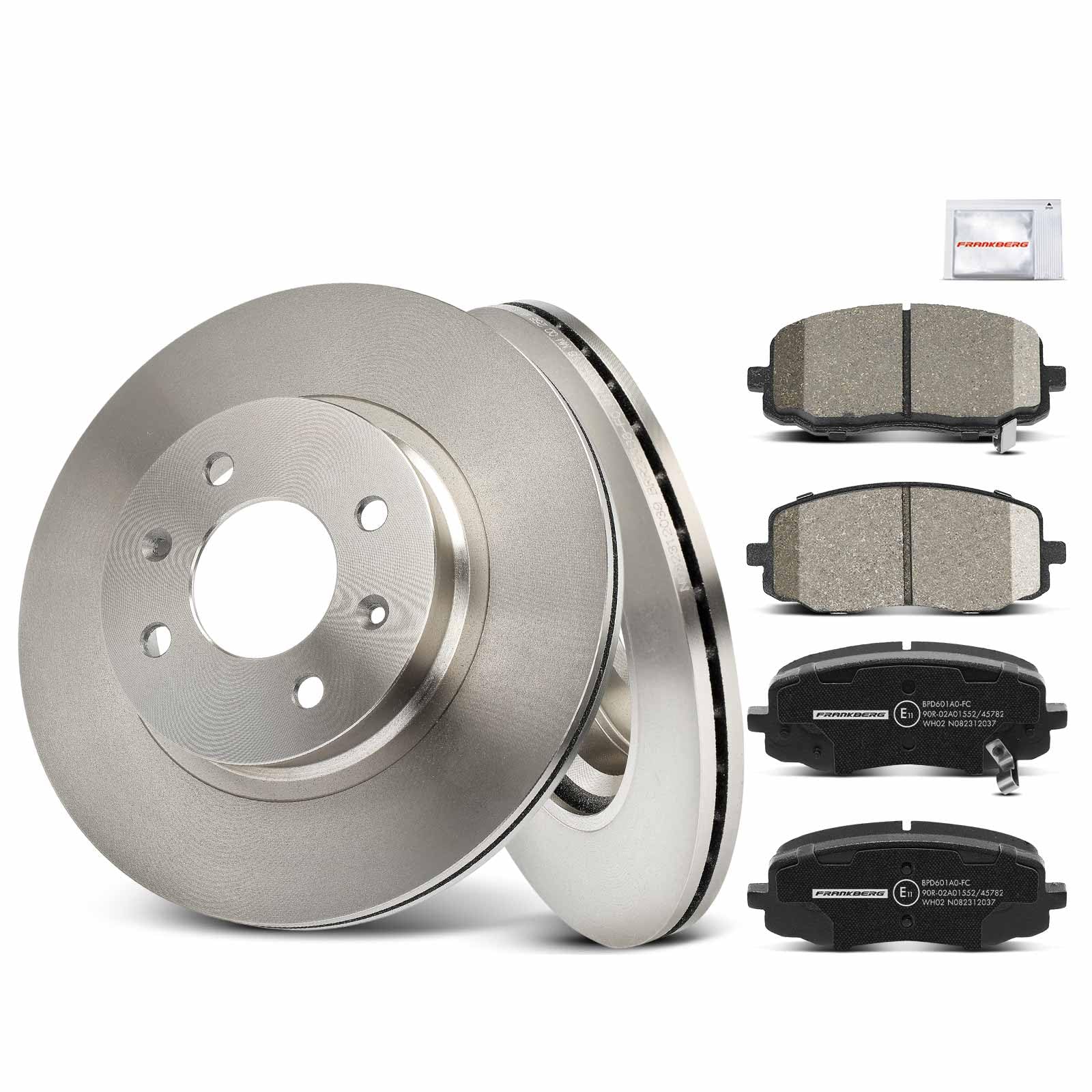 ATE BREMSSCHEIBEN 256mm + BELÄGE VORNE Passend Für KIA RIO 4 YB