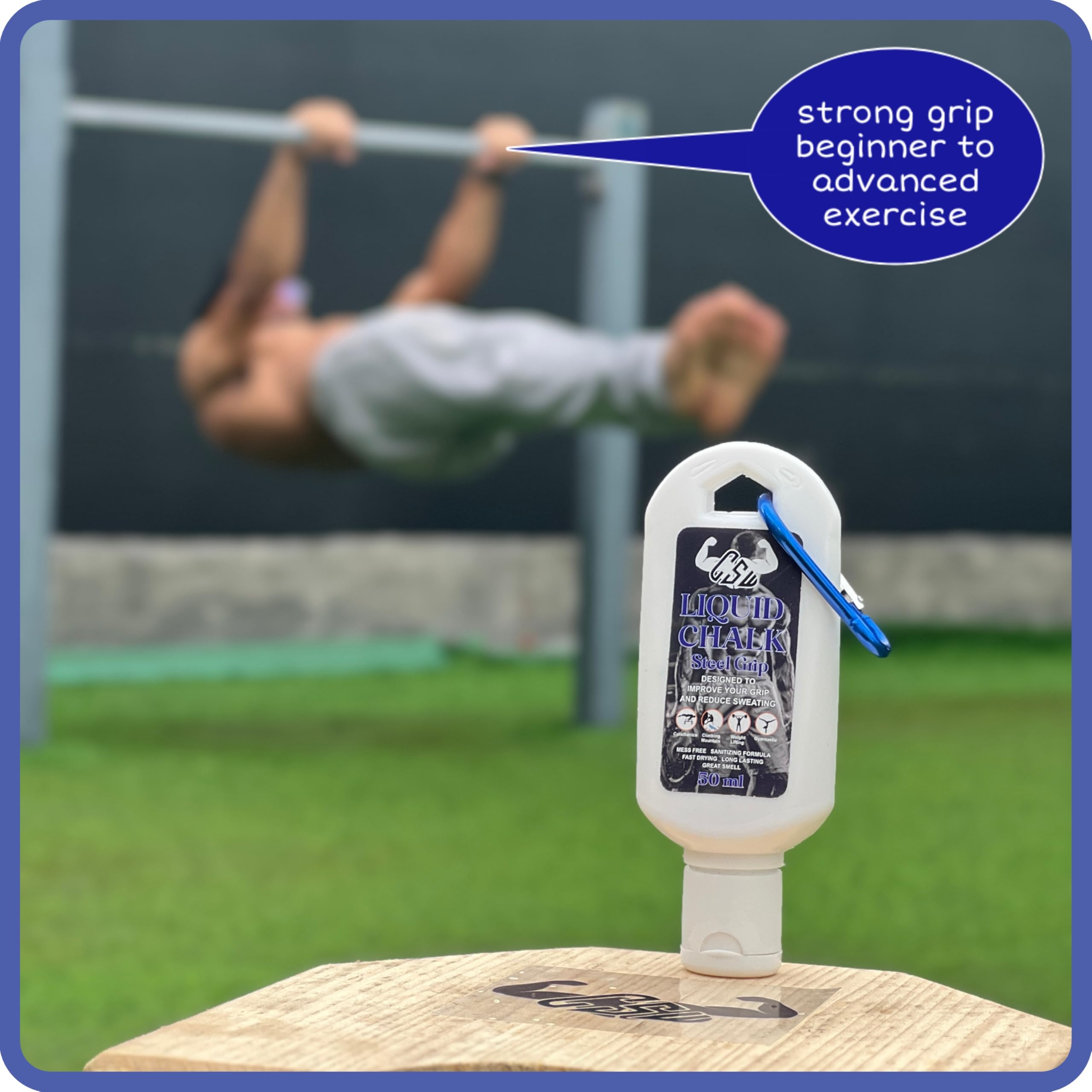 Calistreet workout Liquid Chalk Gym : Superior Grip and Sweat-Free Hands for Calisthenics, Weightlifting, Gym, Rock Climbing, Crossfit, Powerlifting, Dancing, Gymnastics 1