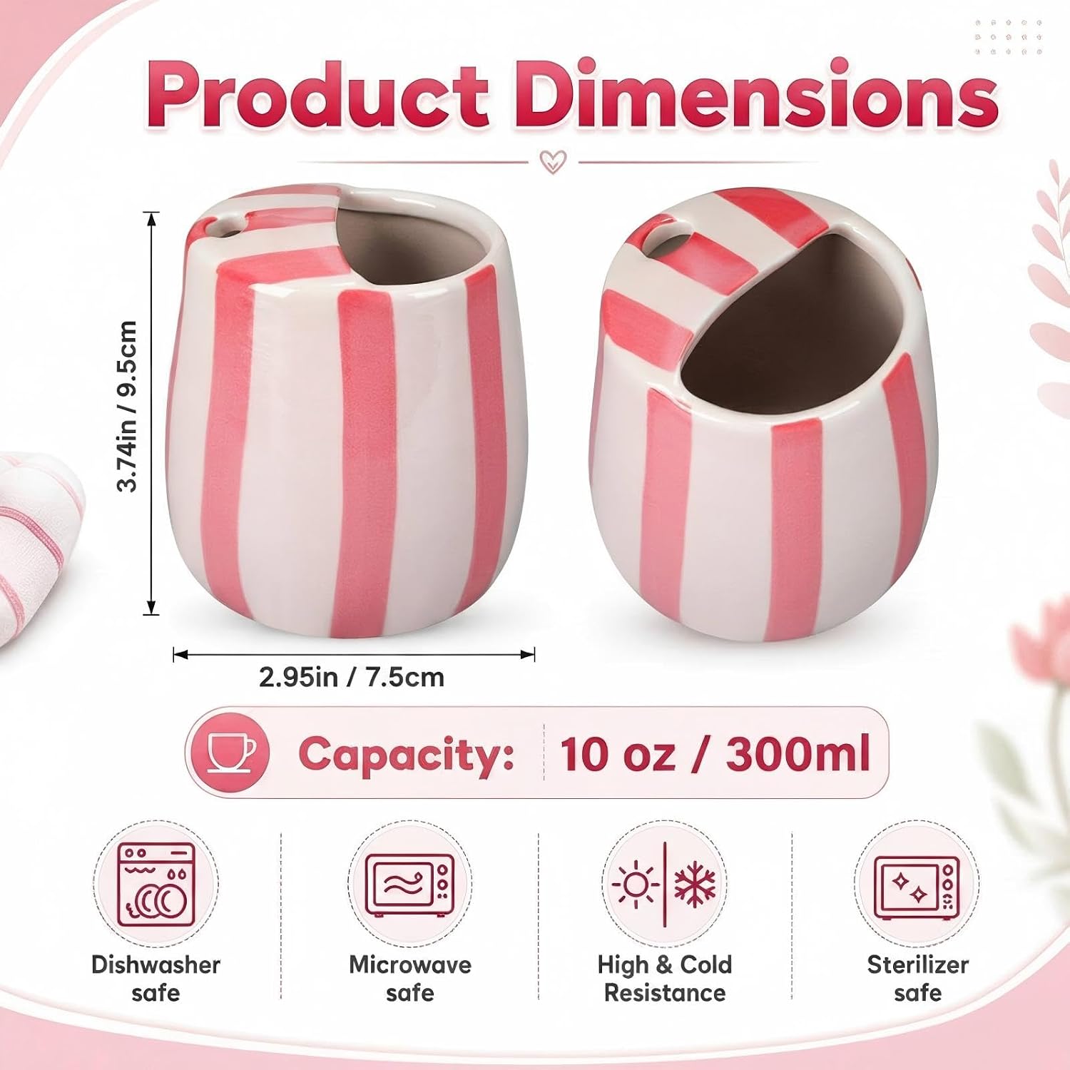 Ceramic Coffee Mug with Sip Hole