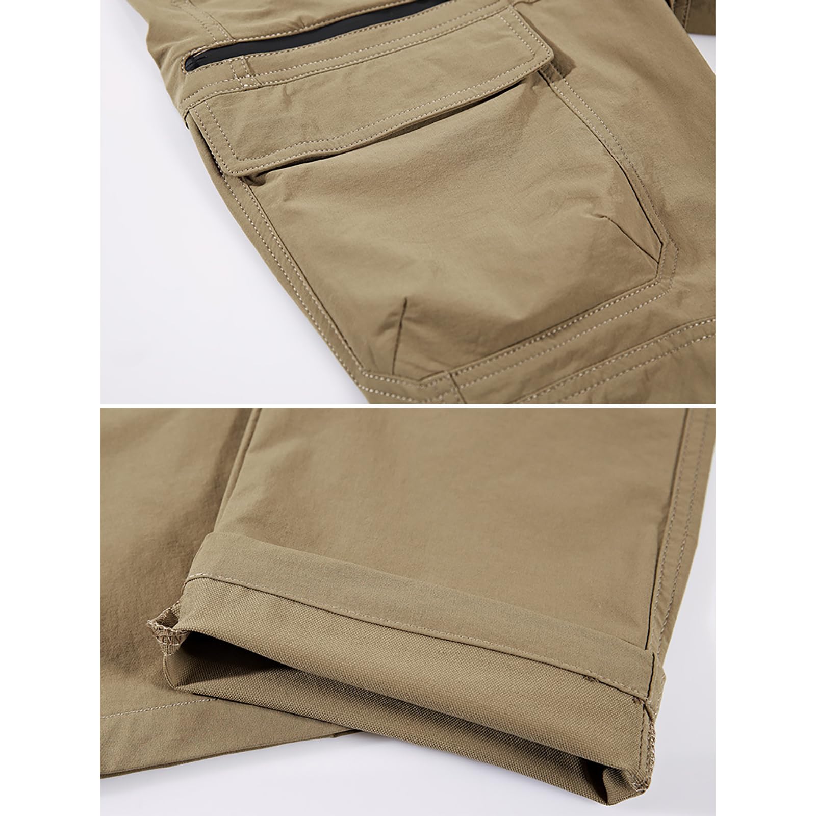 Pantalon de Randonnée Homme Printemps été Pantalon de Marche Respirant Pantalon Escalade Trekking(Size:XL,Color:Noir)