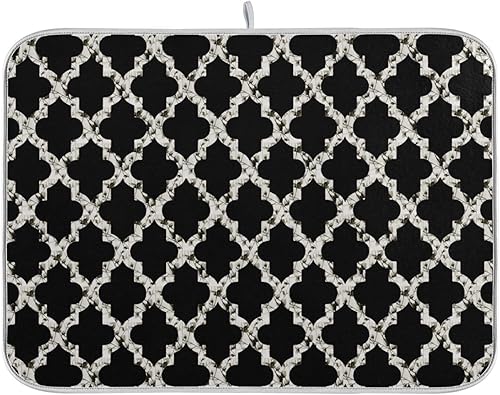 Miniatura 1 de Tapete de secado rápido súper absorbente, tapete de microfibra de secado rápido, 24 x 18 pulgadas, almohadilla de secado de platos de cocina,