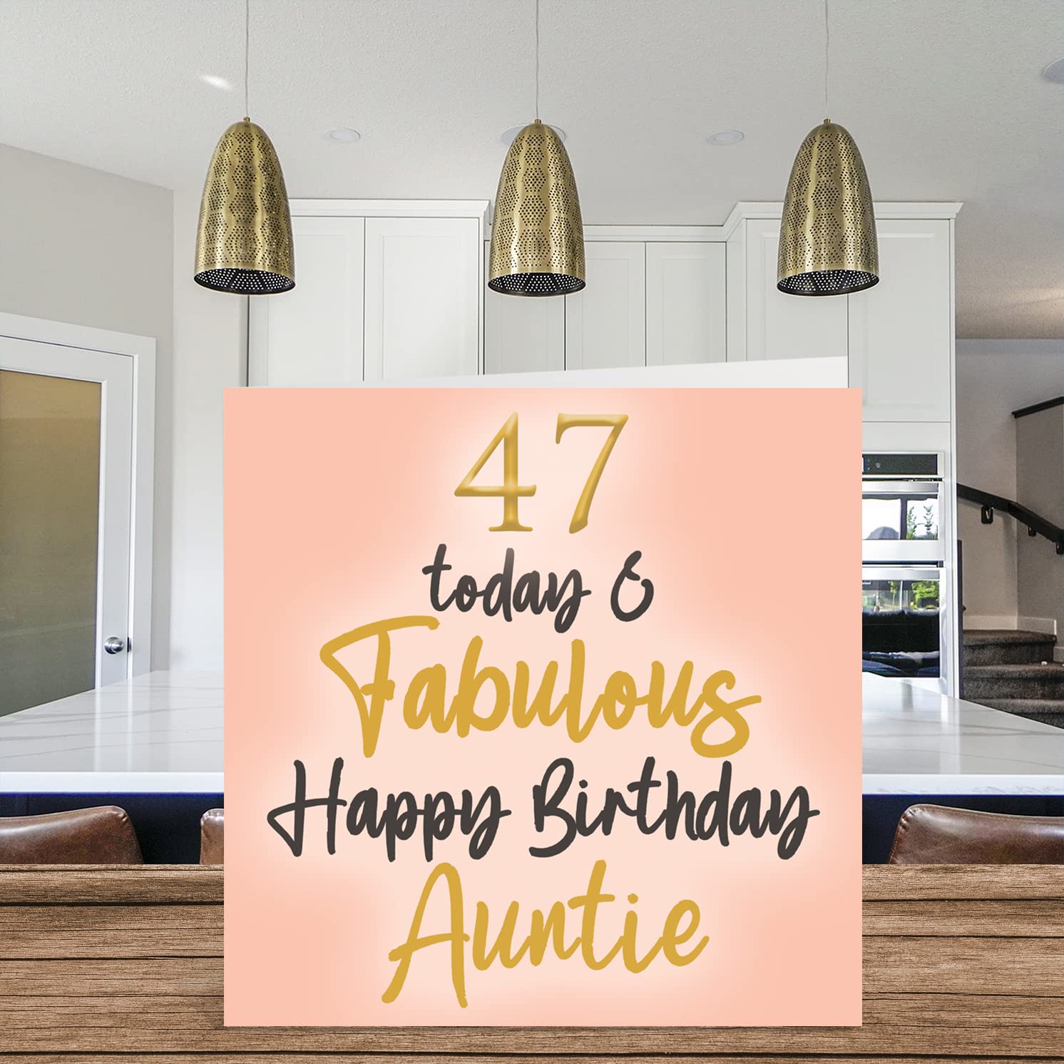 Fabuleuses Cartes D'anniversaire De 47 Ans Pour Nièce – 47 Today & Fabulous – Carte D'anniversaire Pour Nièce De La Part De Son Oncle, Tante, Nièce, 145 Mm X 145 Mm
