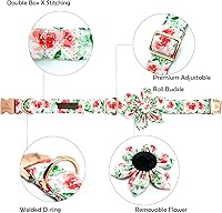 Vista 66 de Lionheart glory Collar de perro con bandera estadounidense, collar de flores para perro del 4 de julio, resistente y ajustable, collar patriótico