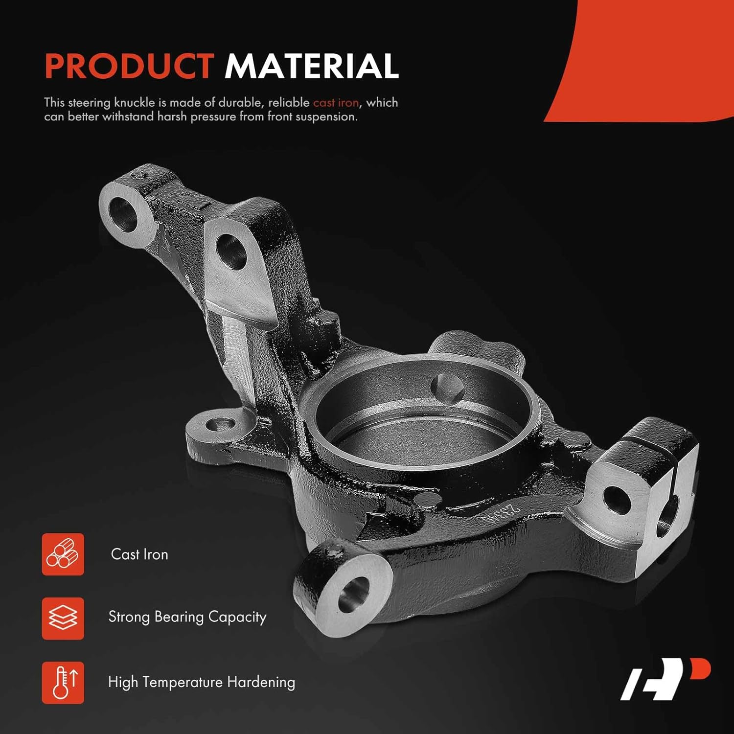 A-Premium Front Left Suspension Steering Knuckle Compatible with Hyundai Sonata 2011-2013, Azera 2011-2014 & Kia Optima 2011-2013, Driver Side