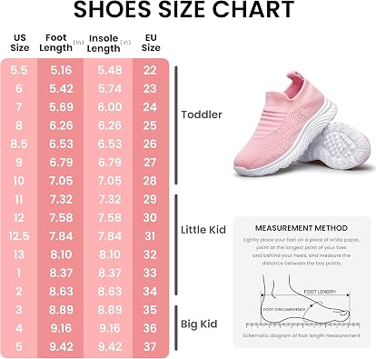Boys Girls Sock Shoes Unisex Kids Sneakers Athletic Tennis Walking Running Shoes for Toddler/Little Kid/Big Kid