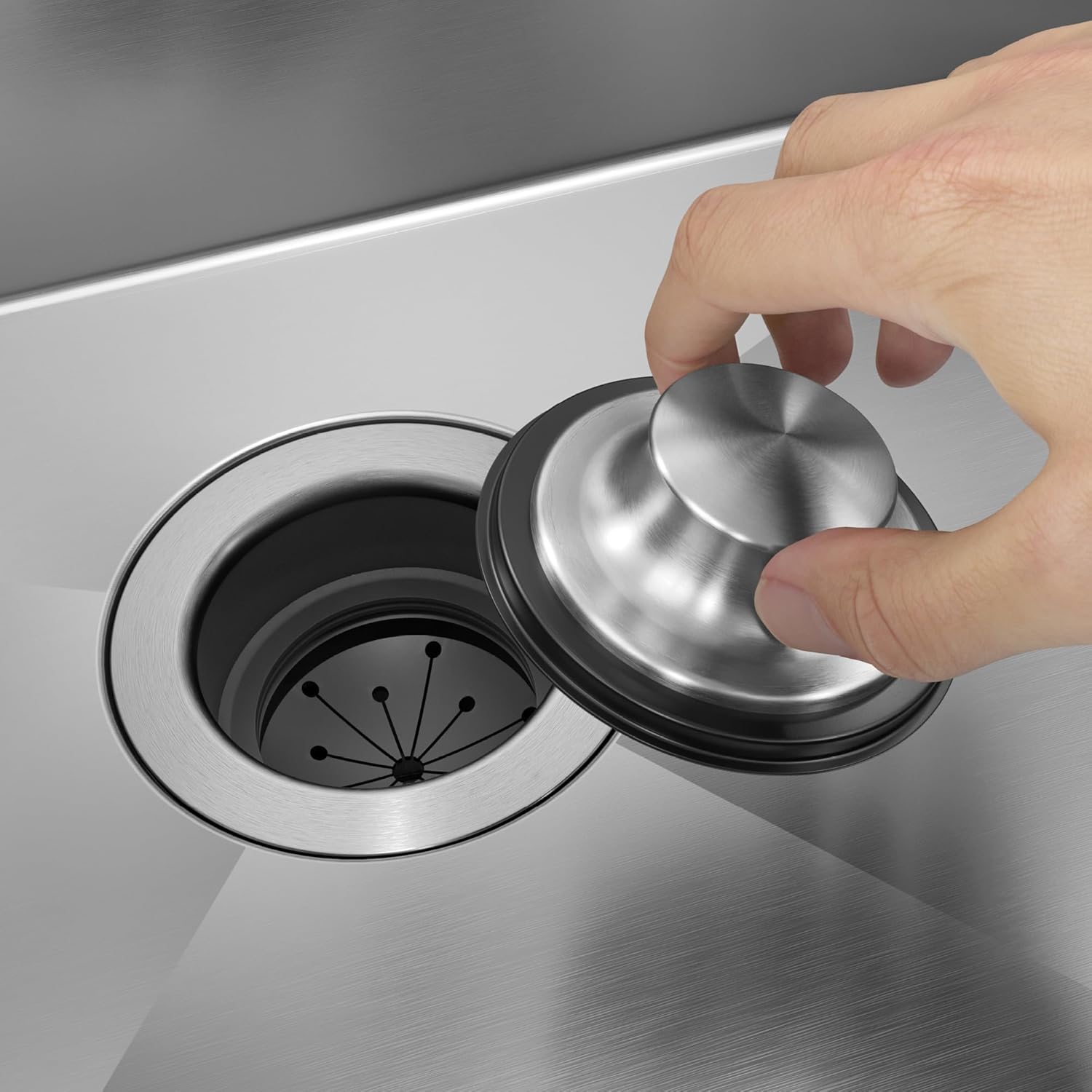 KRAUS Universal Kitchen Sink Stopper for Garbage Disposals, GDC-3