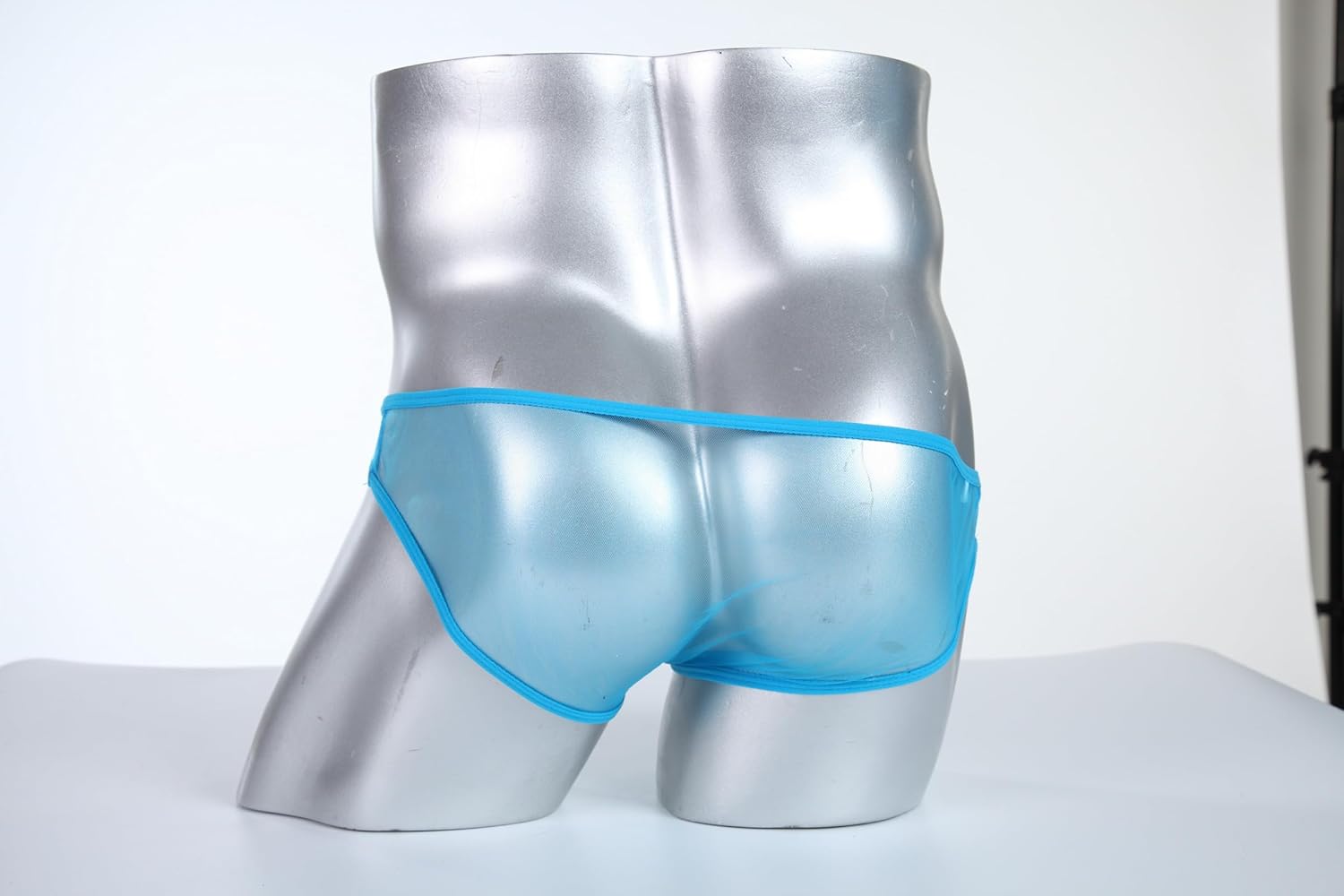 Mens Transparent Mesh Triangle Briefs Underwear See Through Bulge Pouch Sheer Bikini Underpants Panties - Image 5