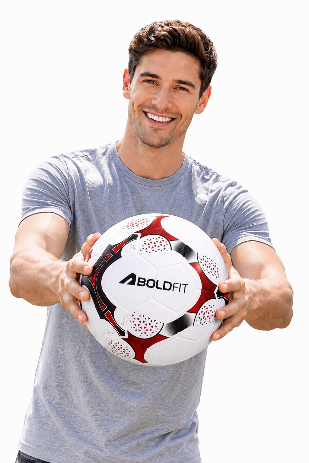 Boldfit Blaze Football Practise Foot Ball Training Match Football Size 5 Original for All Ages Group Rubber Moulded Standard Sports Foot Ball for Ground, Grass, Turf-image-27