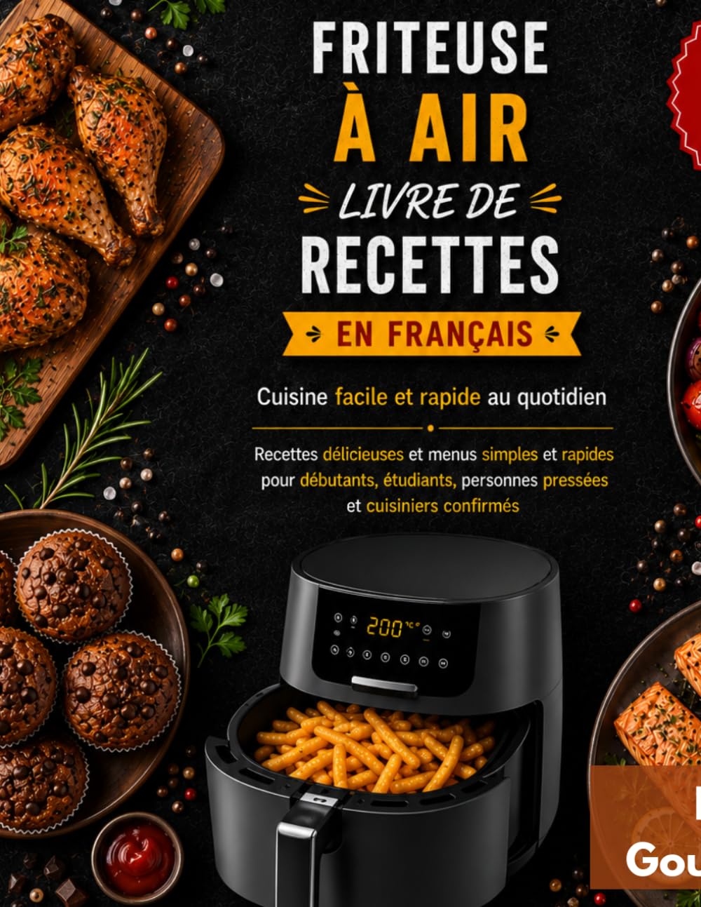 FRITEUSE À AIRLIVRE DE RECETTES EN FRANÇAIS: Cuisine facile et rapide au quotidien | Recettes délicieuses et menus simples et rapides pour débutants, ... personnes pressées et cuisiniers confirmés