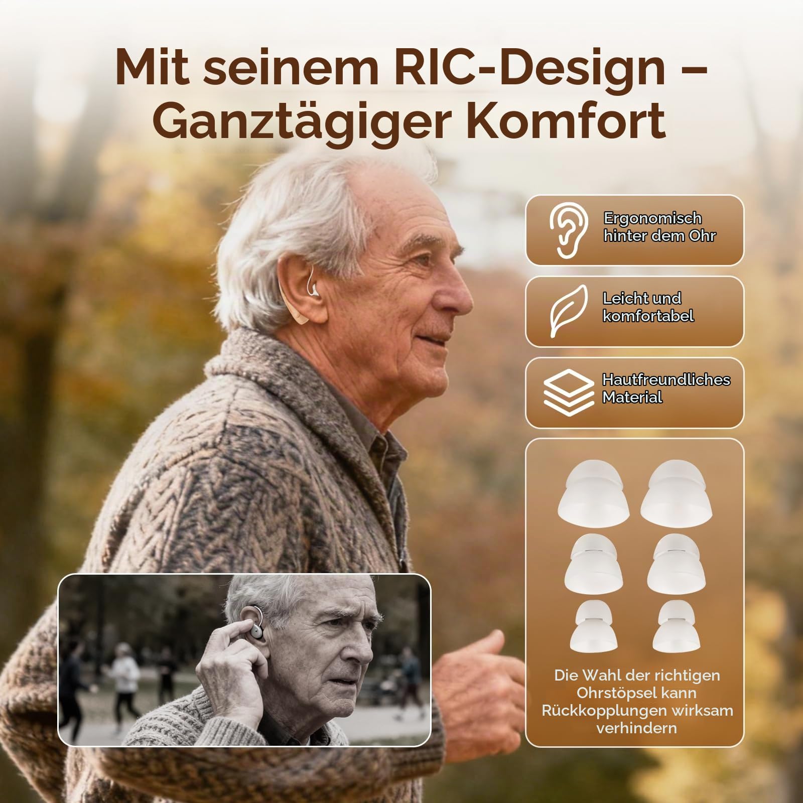 Retekess TE201 Tonverstärker für Erwachsene und Senioren mit Digitalanzeige