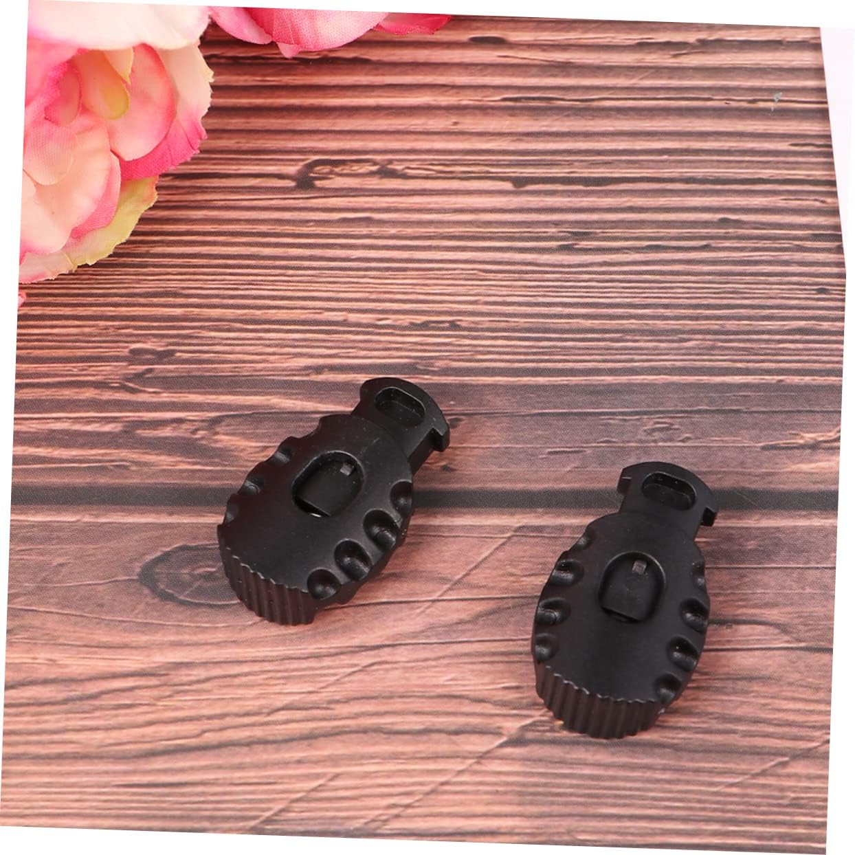 50pcs Elastic Drawstring Rope Cord Locks Plastic Adjustment Buckle for Clothing Collars Belts Harnesses Camping