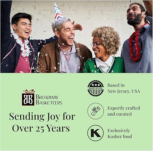 Miniatura 8 de Broadway Basketeers Cestas de regalo de agradecimiento de brownies frescos envueltos individualmente y galletas, ingredientes surtidos y sabores.