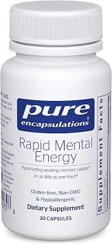 Pure Encapsulations Rapid Mental Energy, 30 Capsules