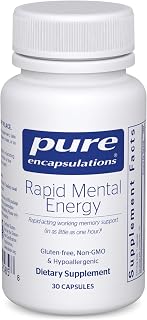 Pure Encapsulations Rapid Mental Energy - Vegan Memory Supplement to Support Brain Health - Ginkgo Biloba Extract, Alpinia Galanga & American Ginseng Extract - Non-GMO & Gluten-Free - 30 Capsules
