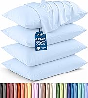 Vista 91 de Utopia Bedding - Juego de 2 fundas de almohada tamaño estándar, con cierre de sobre, tela de microfibra cepillada suave, resistentes al encogimiento