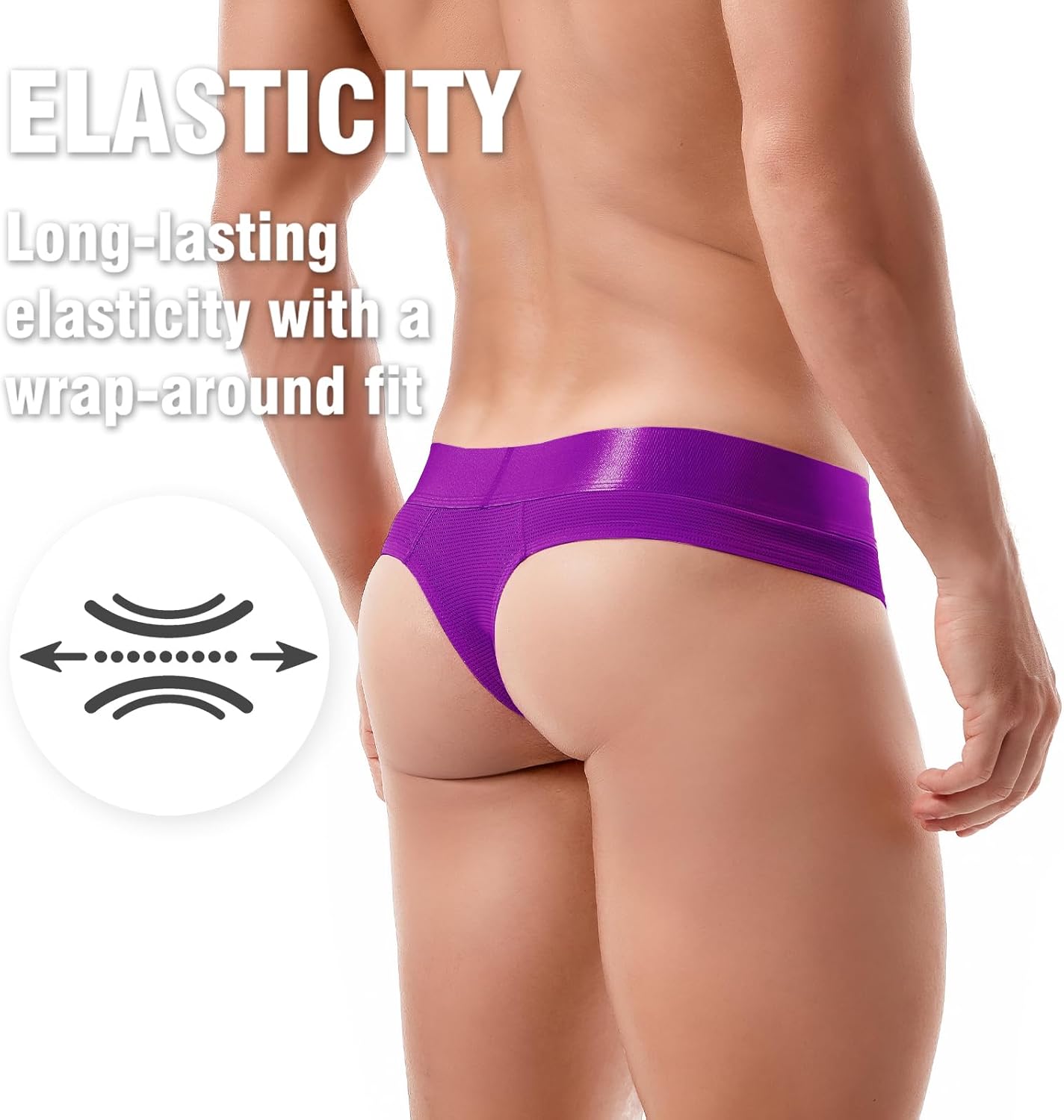 JOCKLAND Men's Thong Underwear, Breathable Cotton Low Rise Bulge Enhancing Underwear Brief Ultra Soft Underpants for Men - Image 4