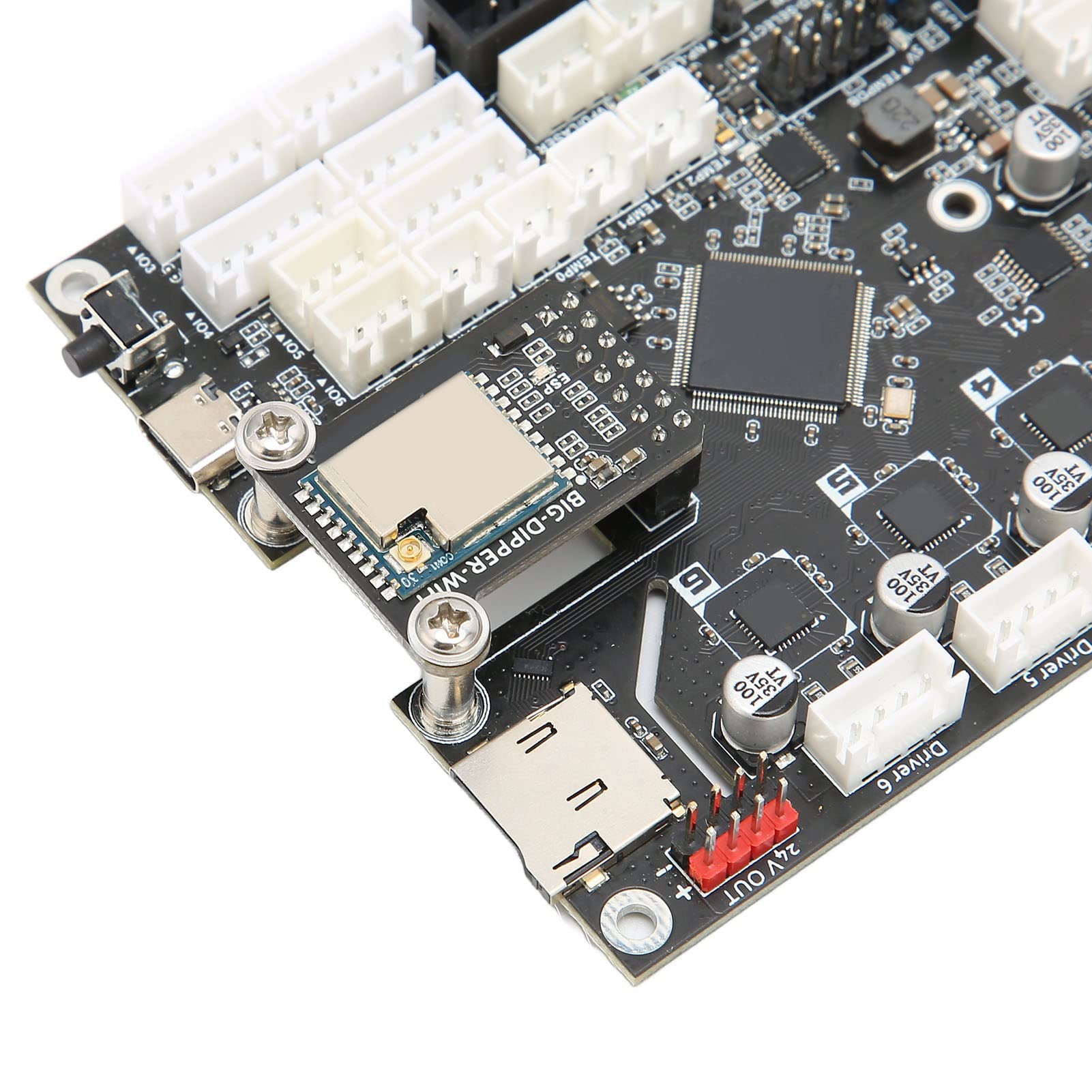 Wakects Drukarka 3D Płyta Główna do 2.4, Duet3 Mini5+ 7-calowy Ekran