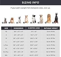 Vista 341 de Bedsure - Cama ortopédica extragrande para perros, sofá cama lavable para perros extragrandes, espuma de soporte con funda extraíble y lavable, negro