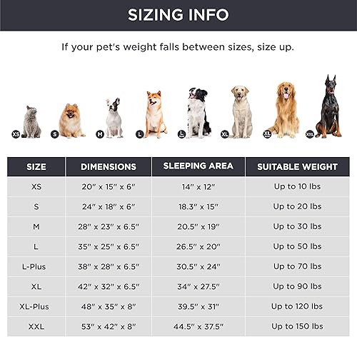 Vista 337 de Bedsure - Cama ortopédica mediana para perros, sofá cama impermeable para perros medianos, espuma de soporte con funda extraíble y lavable, forro